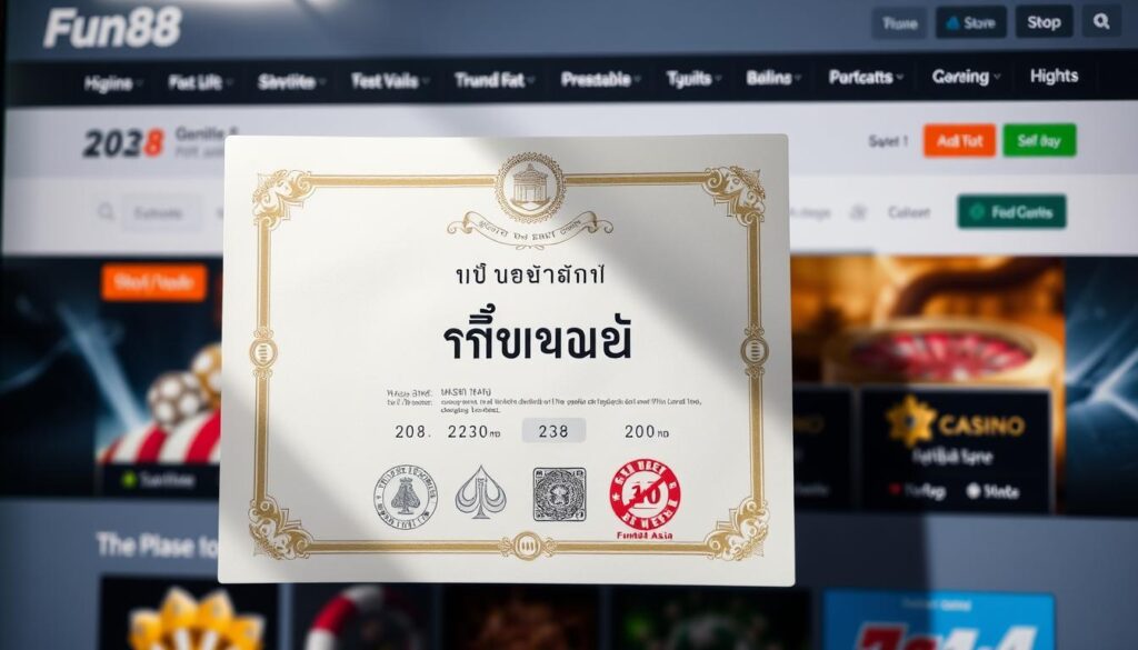 ใบอนุญาตพนัน